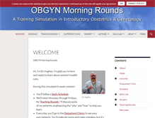 Tablet Screenshot of obgynmorningrounds.com